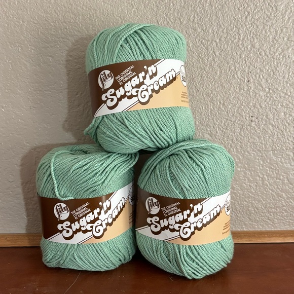 3 NEW Skeins of Lily’s Sugar n Cream 100% Cotton Yarn - Picture 1 of 4